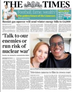 The Times 28 July 2022
